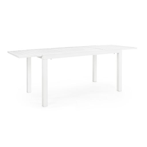 Masa de gradina extensibila Hilde, 140/210X77, aluminiu, alb